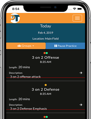Practice Timing App Screenshot